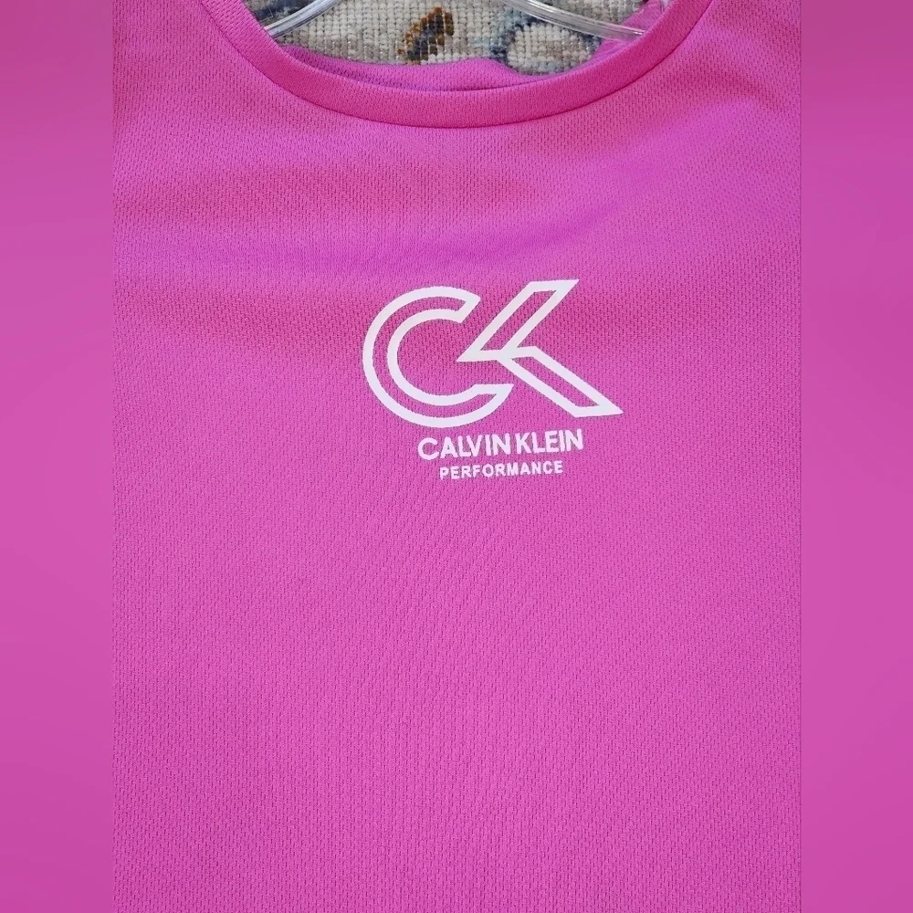 Calvin Klein Girl's Pink Midi Shirt Dress, sz SM (7)